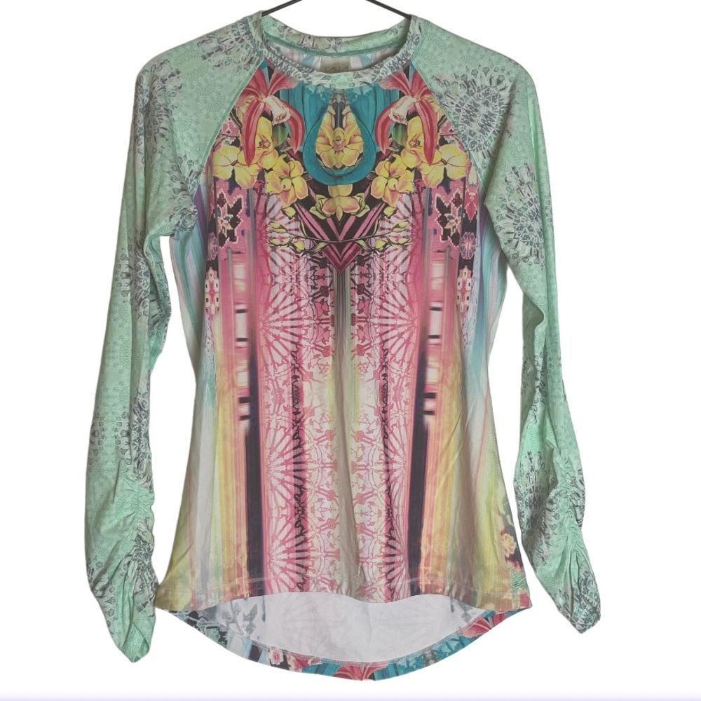 CALIA By Carrie Underwood Rashgaurd Long Sleeve Shirt - Size Small